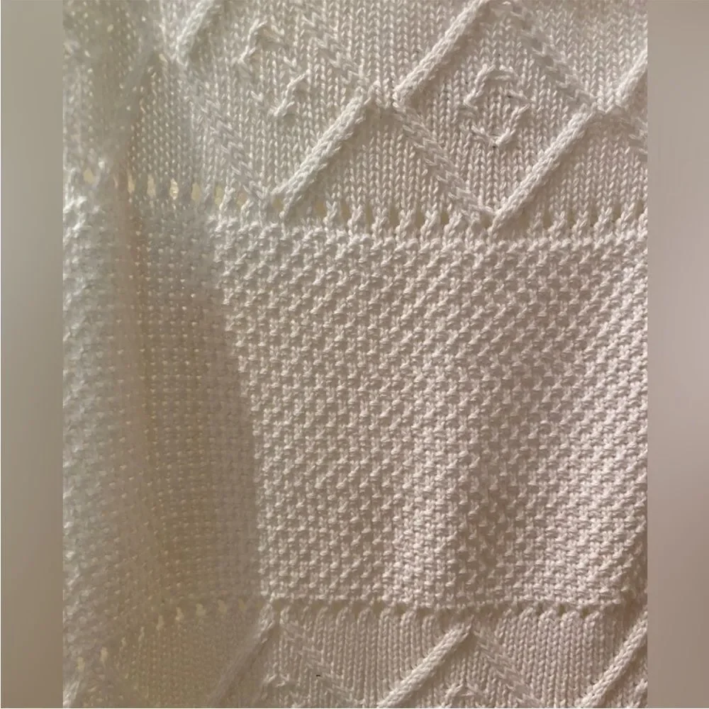 NWT hello molly Venus retrograde white knit dress 6 - Picture 5 of 10